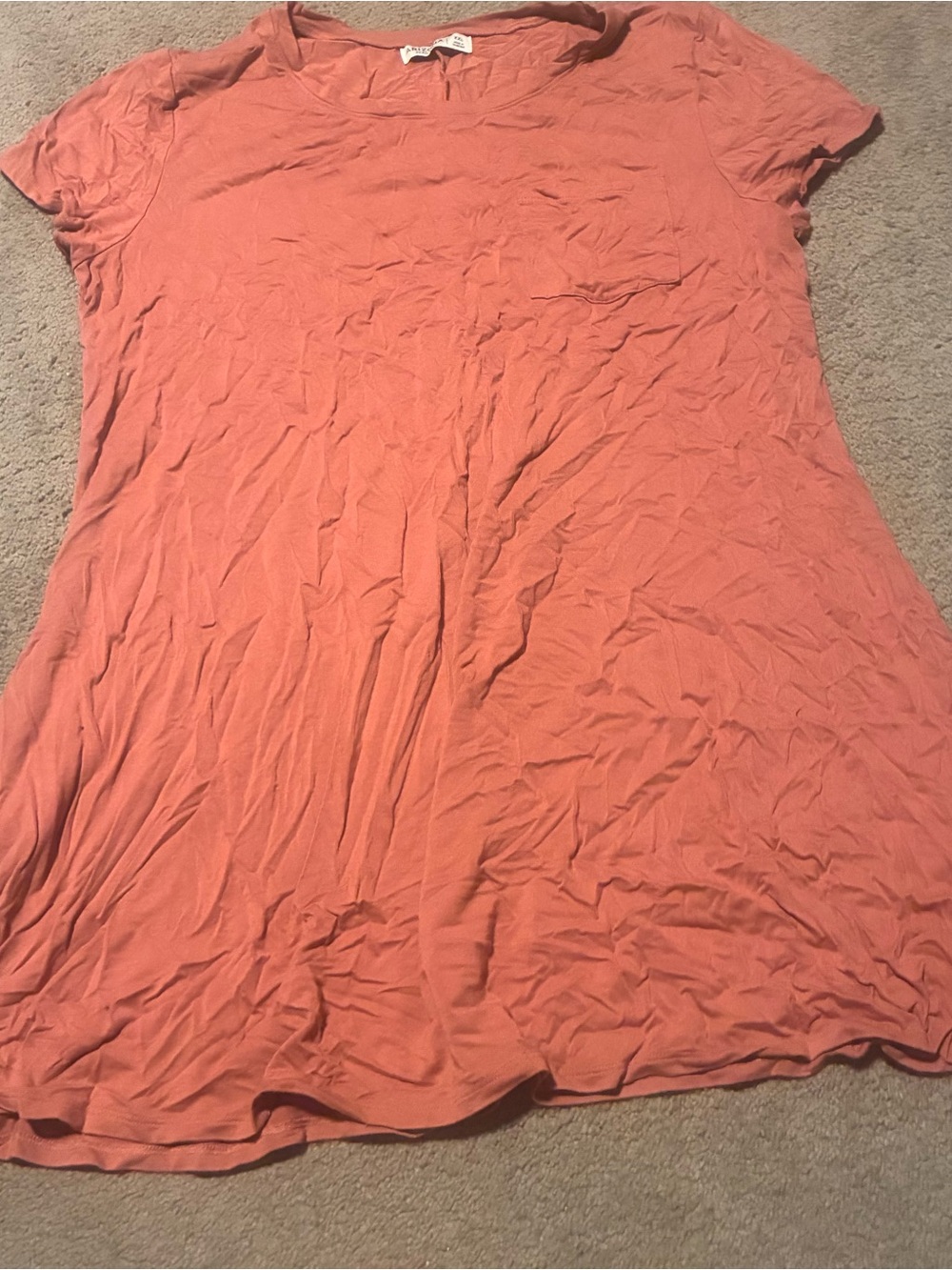 Women's Clay Terra Cotta Short-Sleeve Tee Dress